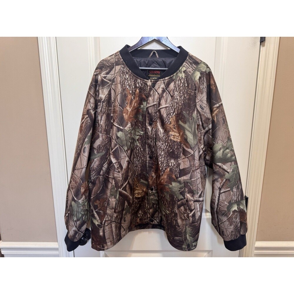 Stearns Dry Wear Hunting Jacket Men’s XL Realtree Hardwoods Camo Waterproof